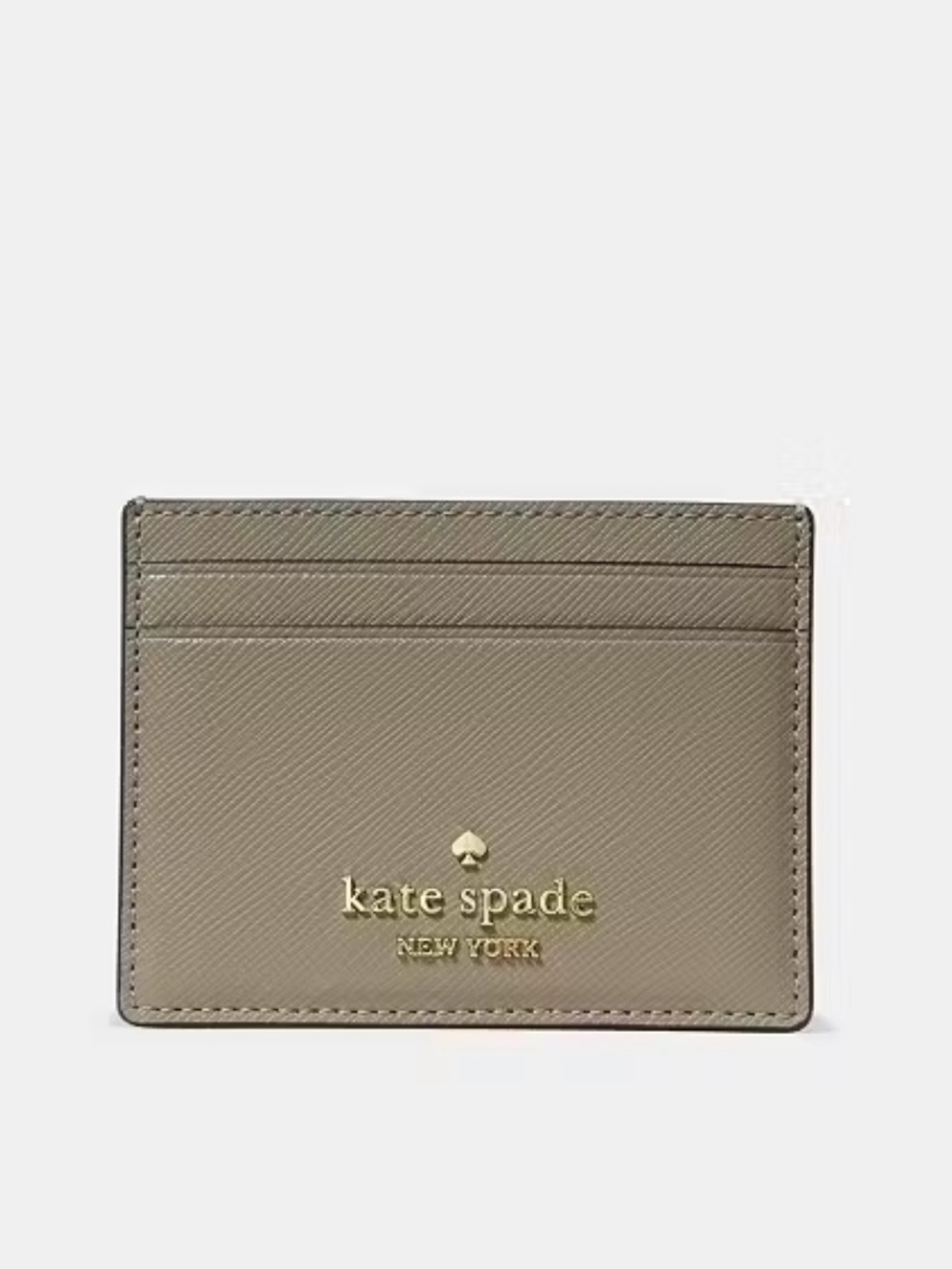 Kate Spade Small Slim Card Holder oyster shell